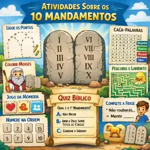 Atividades Sobre os 10 Mandamentos
