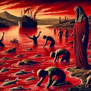 Águas transformadas em sangue