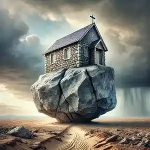 Casa na Rocha Bíblia