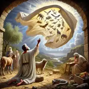 Visão de Pedro do Lençol Significado