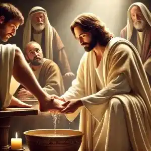 Jesus Lavar os Pés dos Discípulos