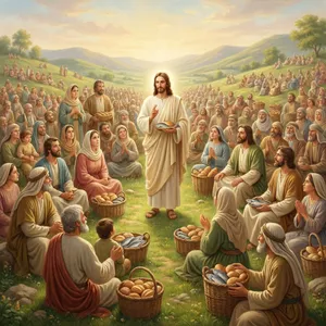 Jesus Alimenta 5000 Pessoas